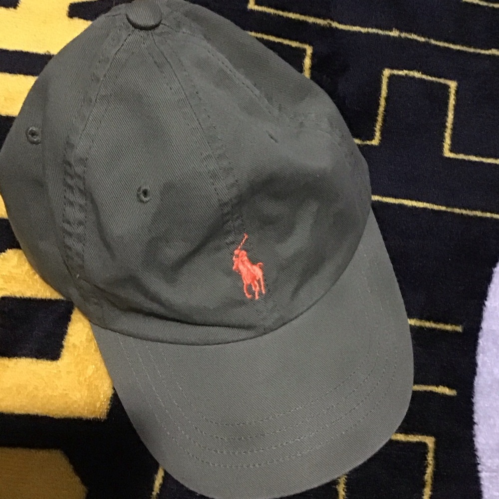 Polo by Ralph Lauren Dark Green Cap with Red Logo